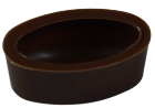Oval Schalen 39x23 mm Dunkel Felcor